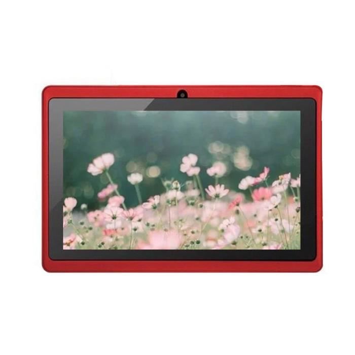 7 pouces écran HD tablette Tactile Pc A33 sans fil 512M+4G - rouge