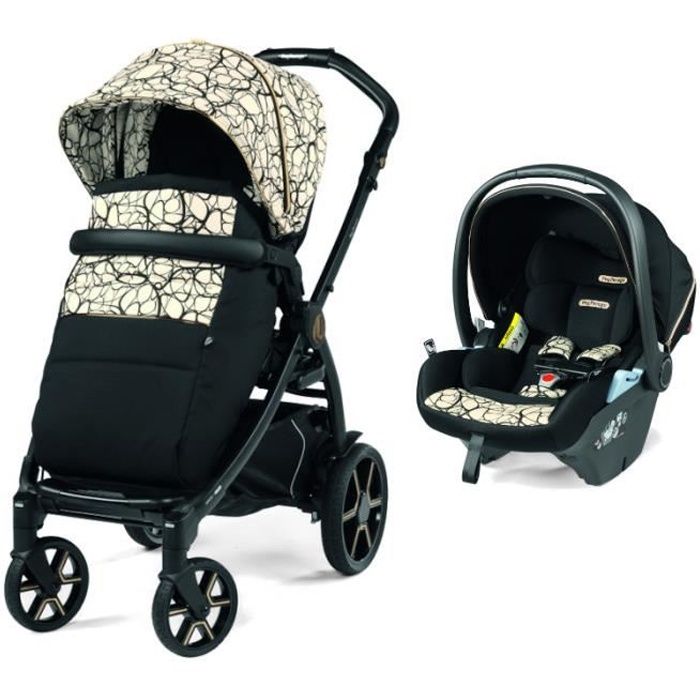 Poussette duo model Book Viaggio Lounge ISIZE GRAPHIC GOLD