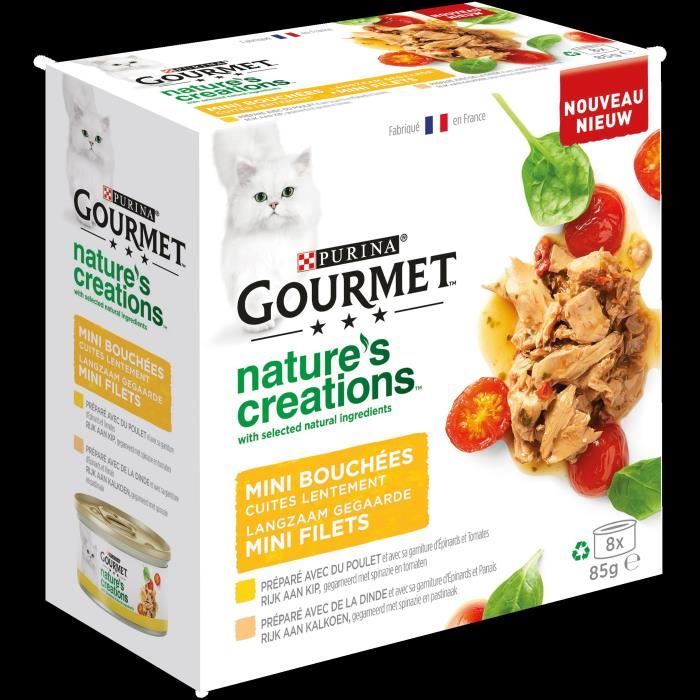 GOURMET Nature's Creation Multipack pour Chat - 8X85g