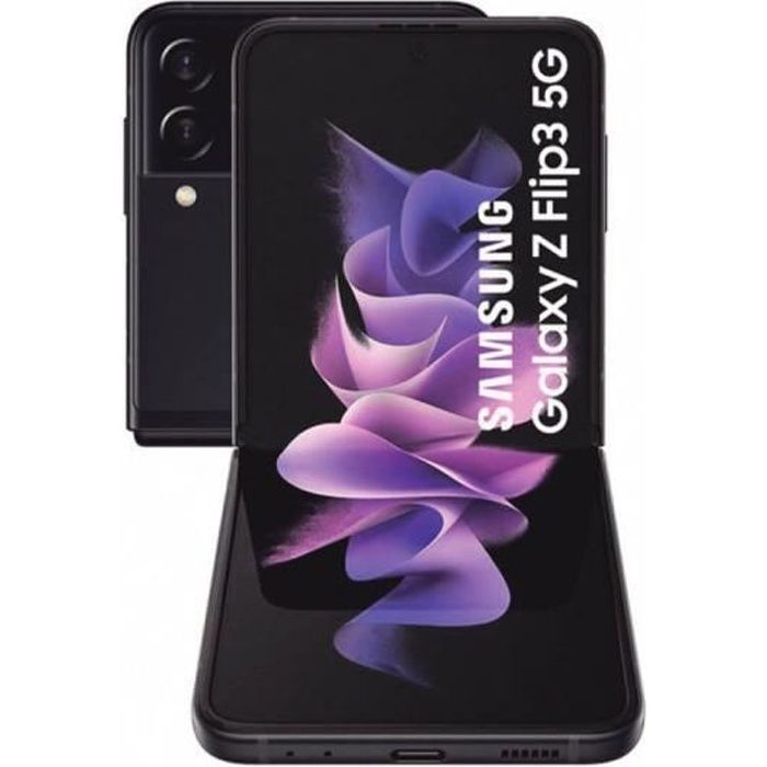 Samsung Galaxy Z Flip 3 5G 8Go/256Go Noir (Phantom Black) Double SIM F711B