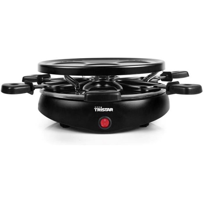 Tristar Grill à raclette pour 6 personnes 800 W 29 cm Noir