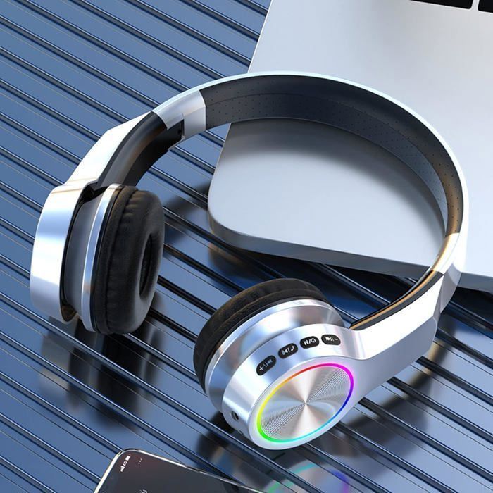 Casque Bluetooth Sans Fil Siindoo JH-919 - Pliable, Stéréo, Micro Intégré - Neuf