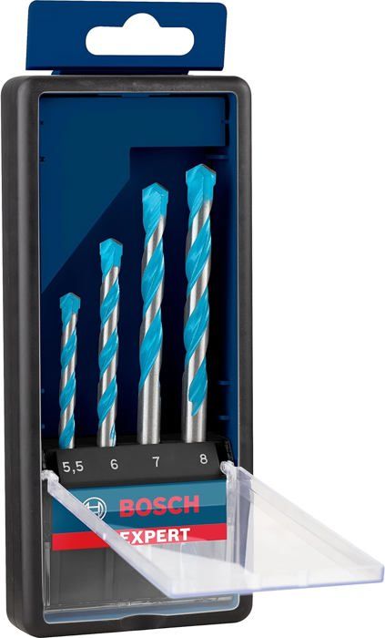 Coffret Bosch Expert 7 Forets MultiConstruction - Pour Béton, Pierre, Métal, Bois - Ø 4-12 Mm - Percussion