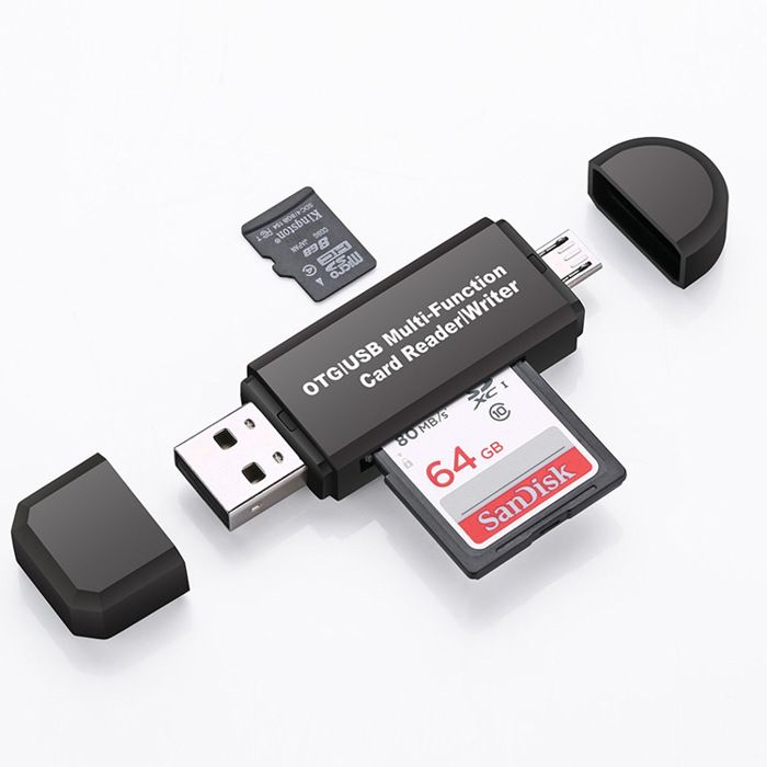 Lecteur Carte SD/Micro SD 3 En 1 USB-C/USB-A - Compatible Smartphone, Tablette, PC, Plug & Play - 11