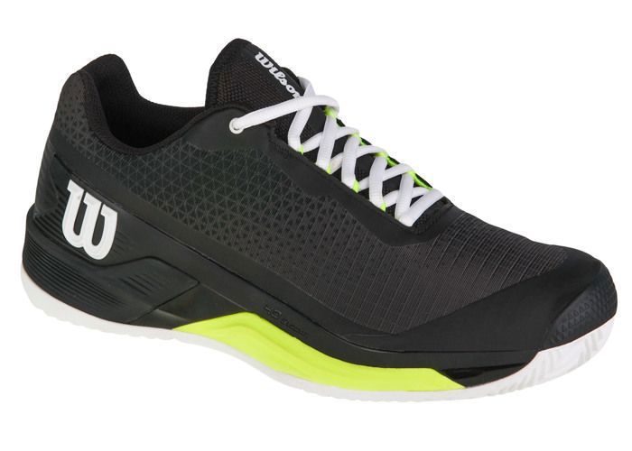 Chaussures de tennis - Wilson - Rush Pro 4.0 Clay - Noir - Tissu - Pour Homme Chaussures de tennis - Wilson - Rush Pro 4.0 Clay - Noir - Tissu - Pour Homme