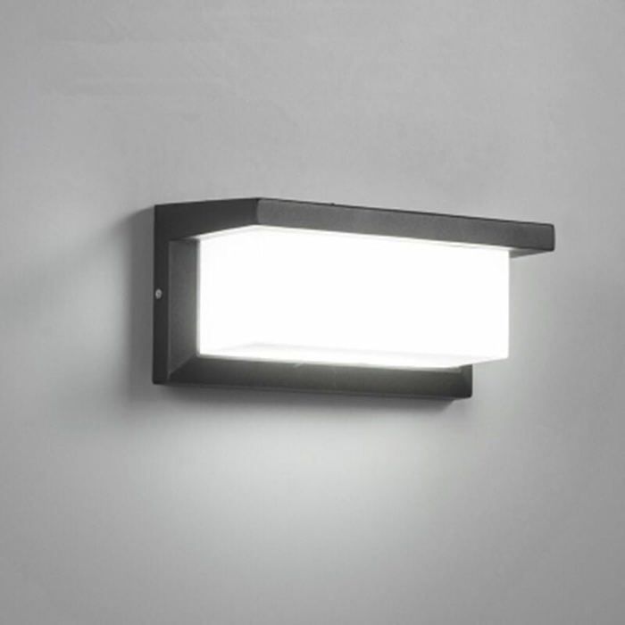 Applique murale extérieure LED - PZCC - 12W - 1200 lm - IP65 - 6000K anthracite