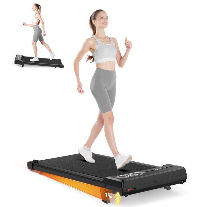 MERACH Tapis De Marche, 3 En 1 Tapis De Course, 2-6KM/H Walking Pad, Tapis
