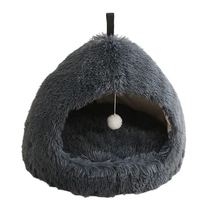 Panier rond en peluche pour chien et chat niche anti-anxiété idéal pour petits et moyens chiens et chats