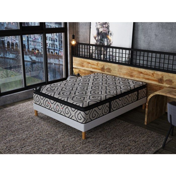 Matelas 140x190 GRAPHITE Hauteur 28cm