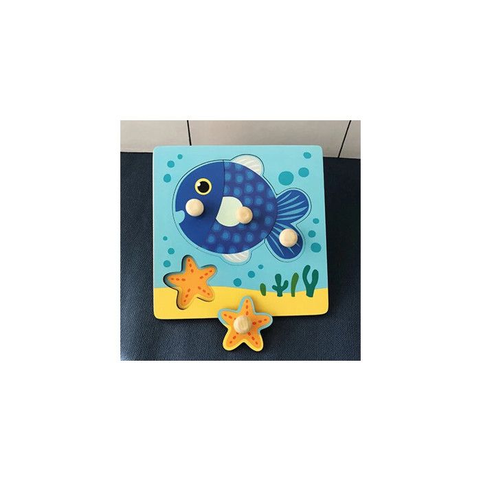 Jeux d'apprentissage - Montessori - Puzzle en bois - 5 en 1 - Jouet éducatif - Multicolore - Jeux - Jouets