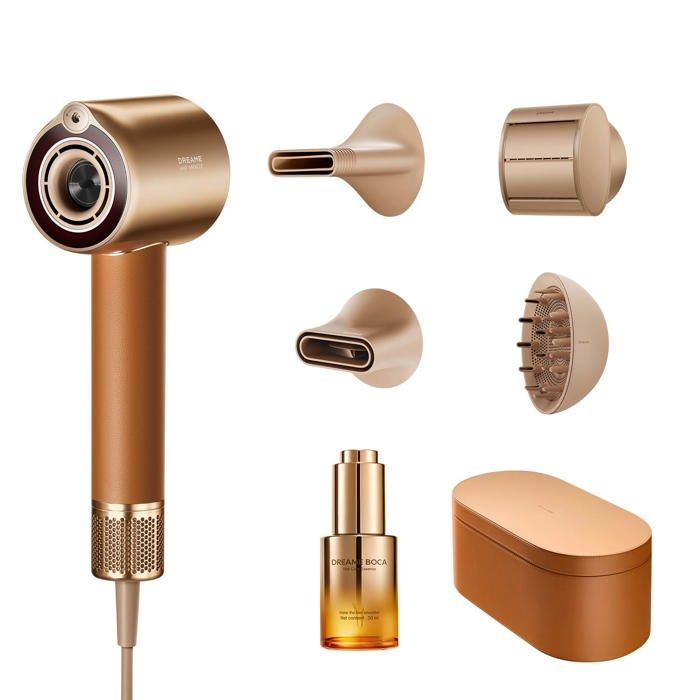 DREAME  Miracle Pro S&egrave;che-cheveux haute vitesse Moteur puissant de 130 000 tr/min Lumi&egrave;re rouge pour cuir chevelu