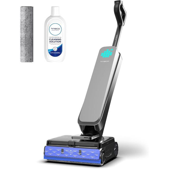 Tineco Floor One S9 Scientist Aspirateur Laveur StreakFree HydroBurst SmoothDrive 360° autonomie 80min Nettoyage Bords 3 Faces