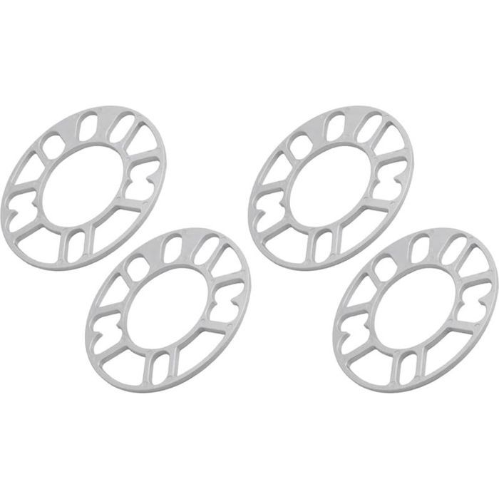 Entretoises Jante 5mm Alu Universelles Voiture – Lot de 4