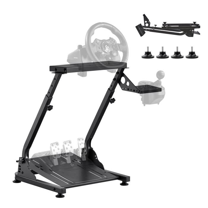 Uimoso Support Volant Simulateur de Course Pliable & Ajustable pour Logitech G29 G27 G920 Thrustmaster
