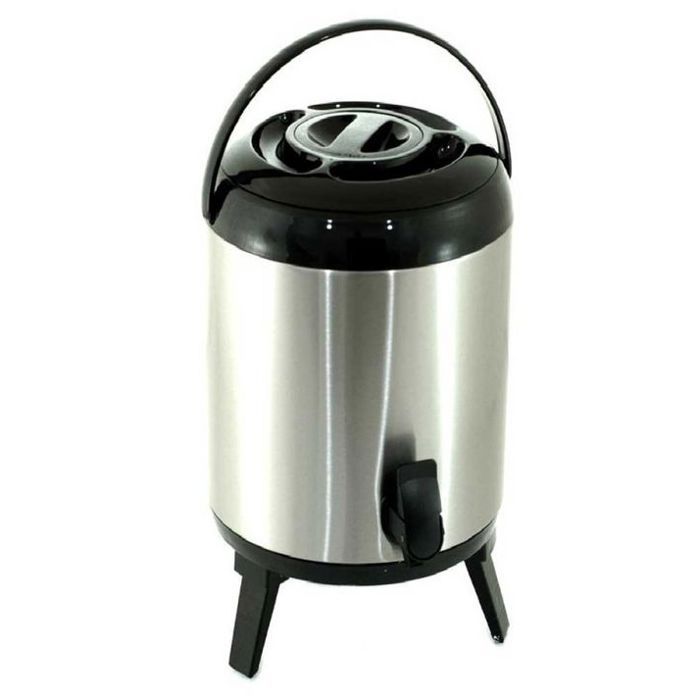 Thermos gastronomique - METLEX - 13 L - Robinet intégré - Gris - Pour restauration