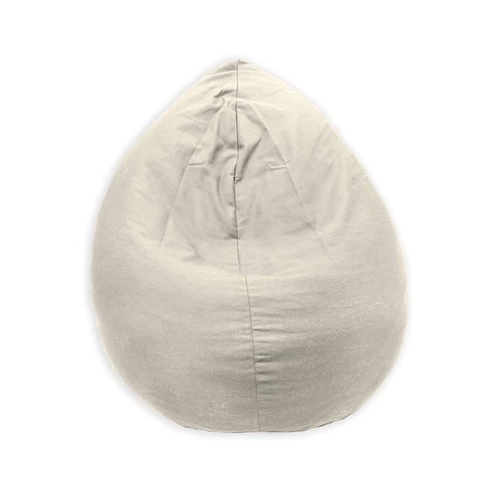 Housse de pouf poire Beige - Acomoda Textil.