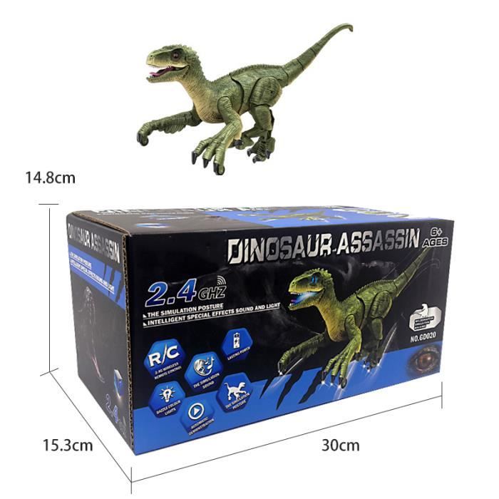 LEXIBOOK - RC Velociraptor - Dinosaure de simulation télécommandé