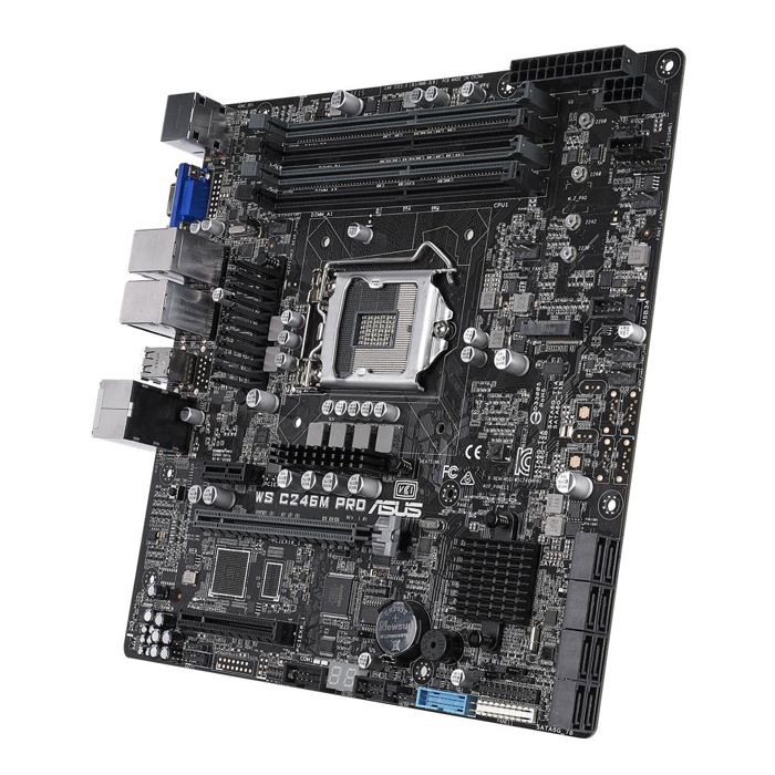 Carte mère - ASUS - WS C246M PRO - DDR4-SDRAM - 64 Go - LGA 1151