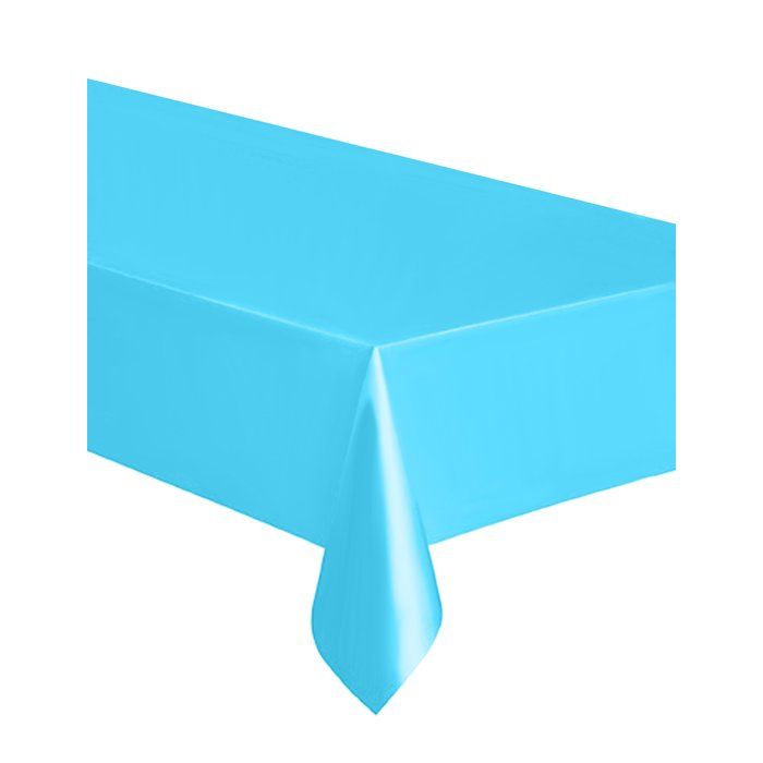 Nappe En Plastique Bleu Pastel 137 X 274 Cm Achat Vente Nappe De Table Cdiscount