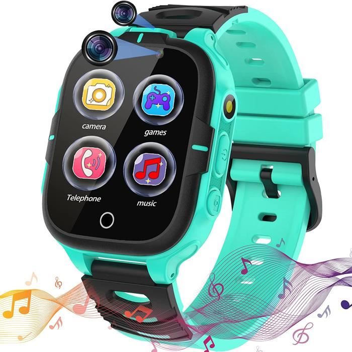 Smartwatch pour Enfants Connectée Montre Intelligente Enfants Montre  Telephone Enfant avec Appel Jeux SOS Musique Vidéo Caméra[495]