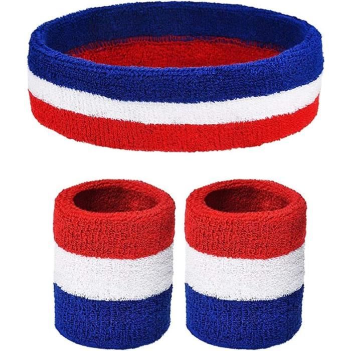 Lot De 6 Bracelets éponge Sport Pour Enfants - Football, Basket, Baseball, Absorption Transpiration, Protection Poignet