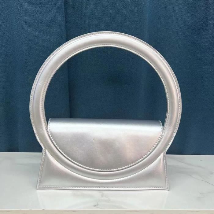 24x12.5x5.5 cm Argent Sacs a main de marque superieure pour femmes grand sac rond a poignee pochette De Cdiscount Beaux Arts et Loisirs creatifs
