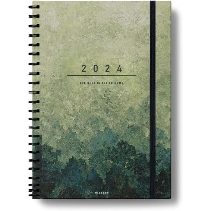 Agenda Semainier 2024 - Format A5 - Couverture Rigide 15 X 21 Cm[u1511] -  Cdiscount Beaux-Arts et Loisirs créatifs