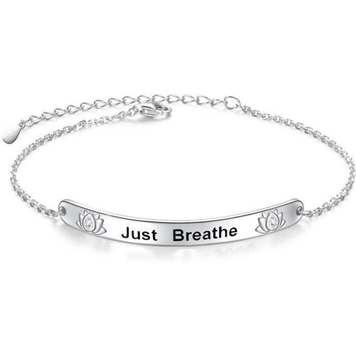 Just breathe lotus bracelet store