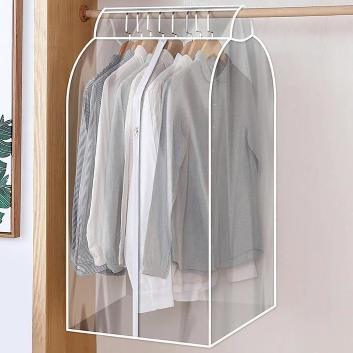 Housse De Rangement Suspendue Pour Vêtements - 80x90 Cm, Fenêtre Transparente, étanche à La Poussière