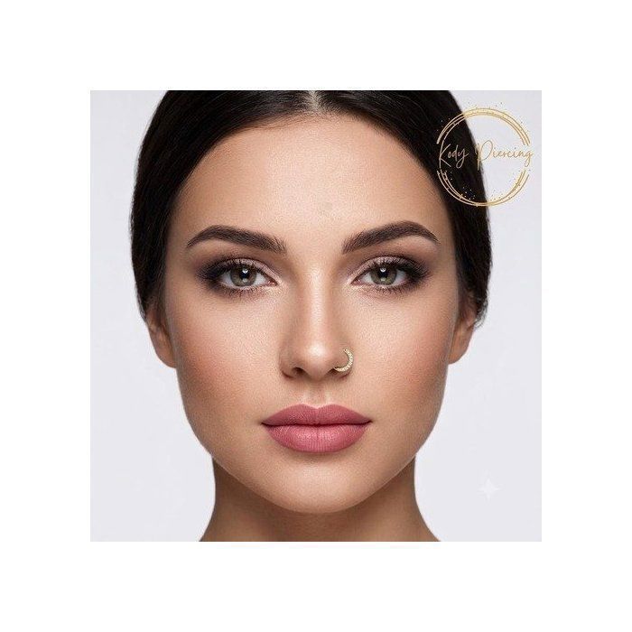 PIERCINGLINE Anneau Segmenté En Titane Serti De Cristaux PIERCINGLINE Anneau Segmenté En Titane Serti De Cristaux