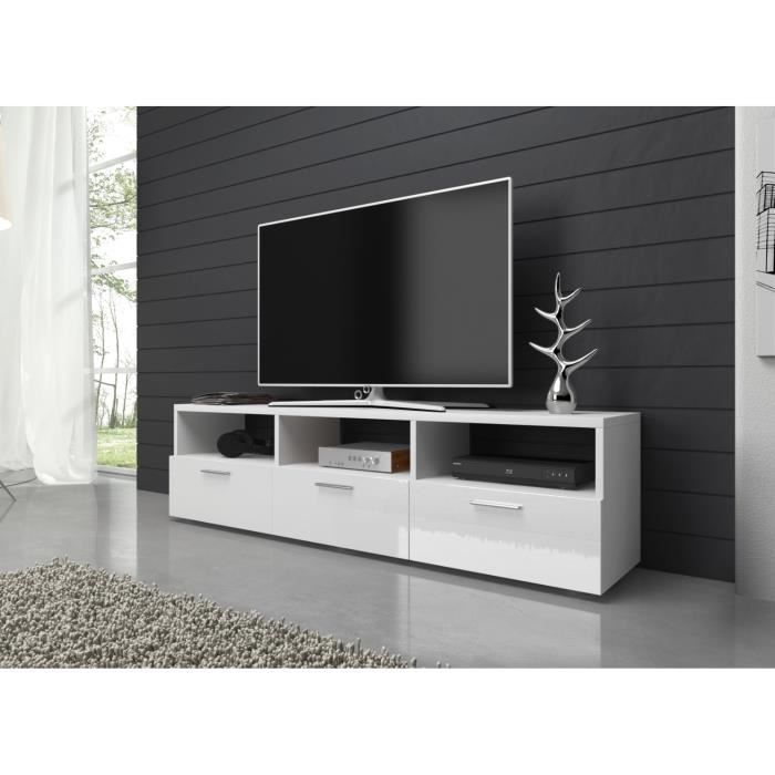 E Com Meuble Tv Armoire Tele Table Television Thor 143 Cm