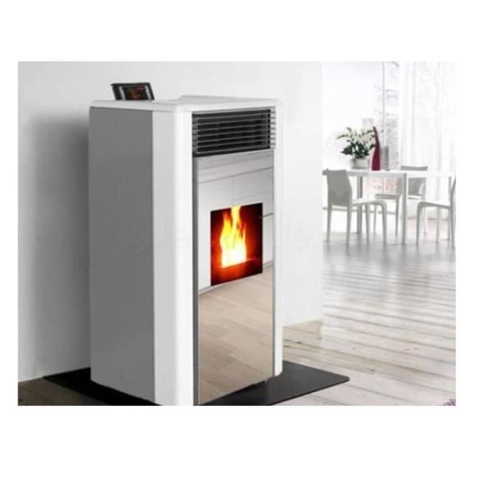 Poele A Granule 15 Kw Blanc Pellka Achat Vente Poele A Granules Pellets Poele A Granule 15 Kw Pellka Offre Speciale Preparez Votre Hiver Maintenant Systeme De Chauffage Le Plus Economique Cdiscount