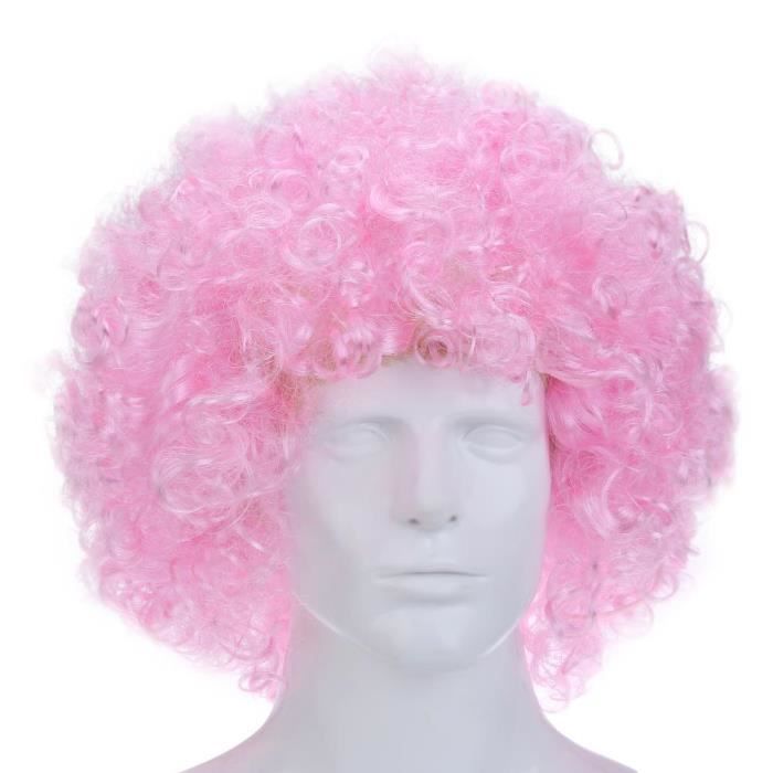 perruque disco rose
