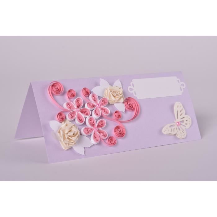 Carte De Voeux Fait Main Tendre Avec Fleurs Cadeau Original Pour