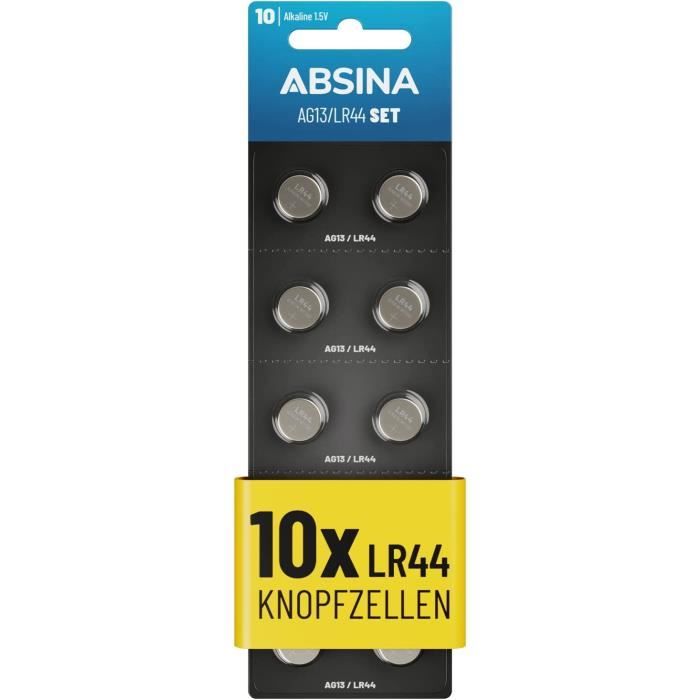 AG13 LR44 Pile Bouton Paquet de 101,5V Piles Bouton alcalines AntiFuite & Longue durée