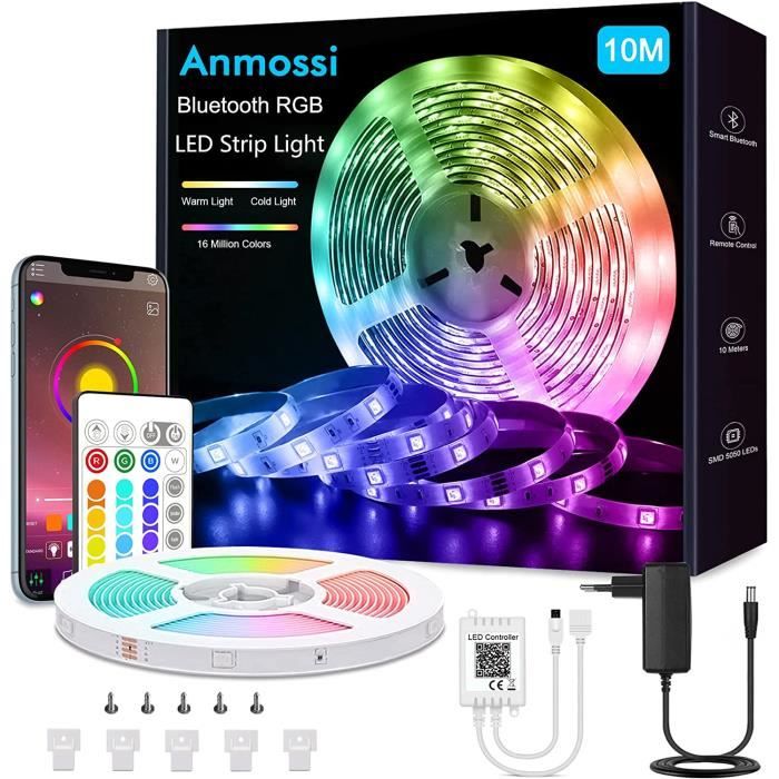 Ruban LED 10m Smart Bluetooth Bande LED RGB Multicolore Bandeau