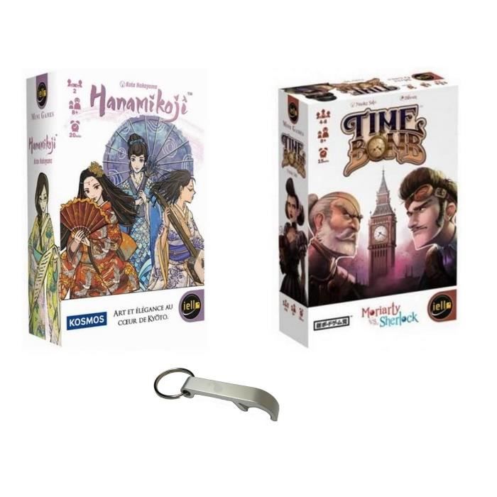 Pack De Juegos De Mesa Time Bomb + Spicy + Abrebotellas Blumie – Farol Y Deducción Para 2 A 8 Jugadores, Partidas De 15-20 Min