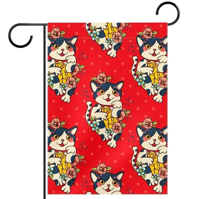 Drapeau De Jardin Chat Siamois, Bannière De Jardin Et De