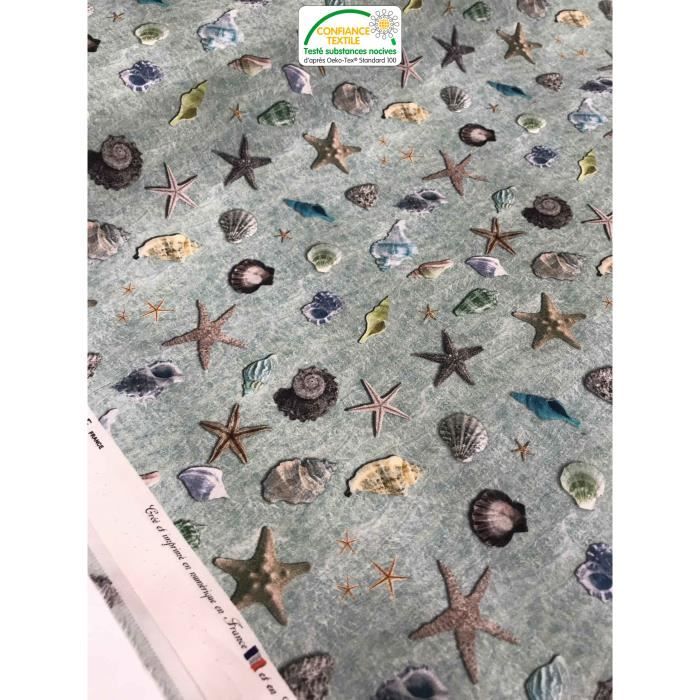 Coton Ouaté Imprimé Les Dinosaures - Marine - Les Tissus