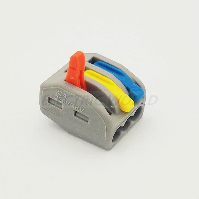 Connecteurs de Fil Basse Tension, 12 Pièces 2 Broches Cable Connectors