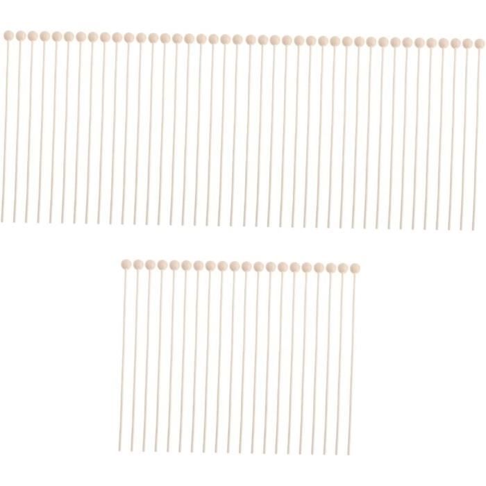 Lot De 30 Bâtonnets Diffuseurs D'Huiles Essentielles En Rotin - Avec Fleur Décorative, 21 Cm