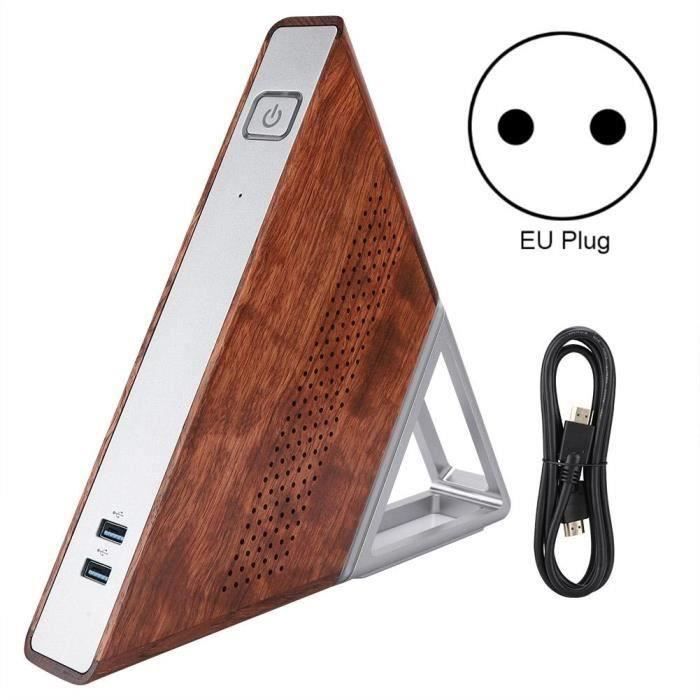 Achat Ordinateur de bureau Acute Angle Mini-ordinateur hôte triangle aigu pour Intel N3450 Quad-core 8 Go + 192 Go 100-240V EU Plug-CHE pas cher