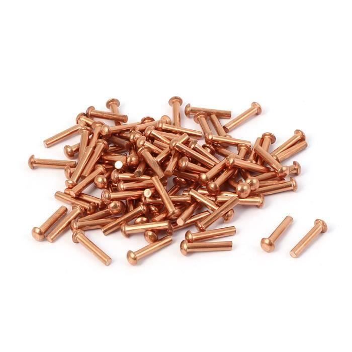 100 X Cuivre Ameublement Clous//Rivets//Clous 9.5 mm