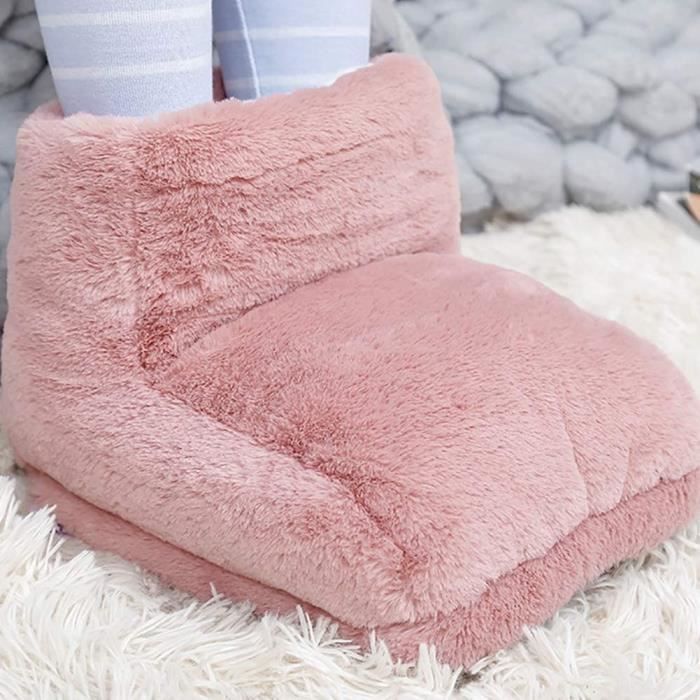 Chauffe-pieds électrique pour homme et femme bottes chauffantes pour pieds bureau hiver