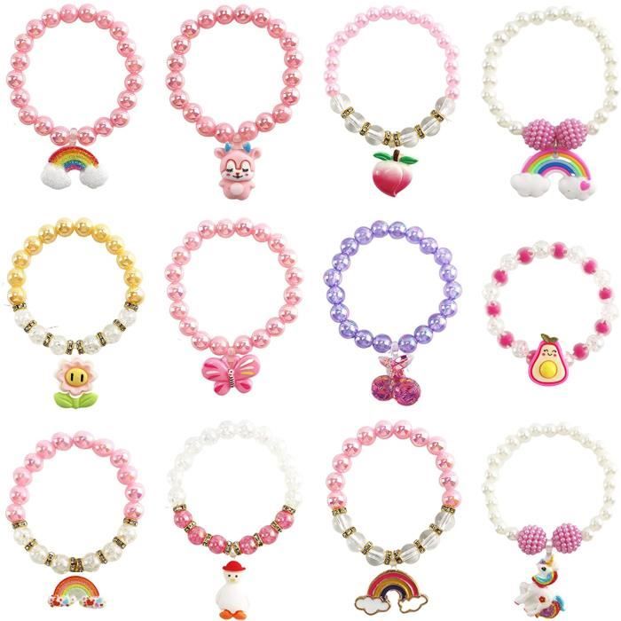 Achetez en gros Bracelet En Perles Colorées Pour Enfants Filles Dessin  Animé Pendentif Cadeau Mignon émail Charmes Bijoux Chine et Bracelets Pour  Enfants à 0.6 USD