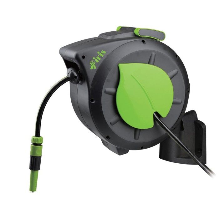 Enrouleur tuyau arrosage extensible 20m Devidoir mural Automatique Tuyau arrosage