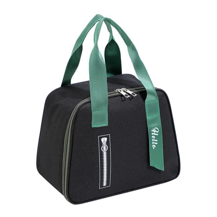 Elonglin Sac Repas Sac à Lunch Oxford Sac de Déjeuner Rayé Thermique Sac Fraîcheur Portable Sac Isotherme Grande Capacité Glacière Sac à Pique-Nique Réutilisable Camping/Voyage/Sport/Ecole Violet