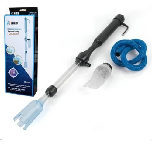 Nettoyeur Gravier Aquarium 4 En 1 - Aspirateur Et Changeur D'Eau - Kit Avec Pompe, Tuyaux, Têtes Interchangeables