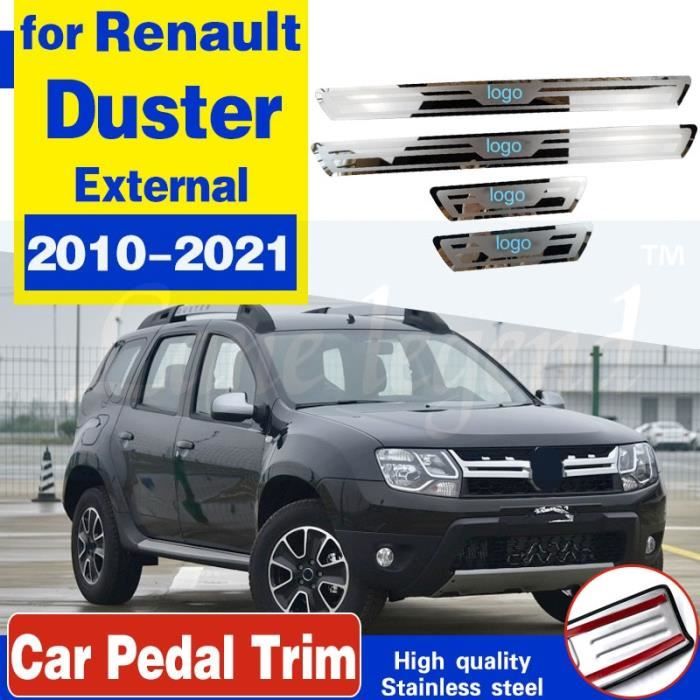 Autocollant pour porte de voiture Dacia Renault Duster, 4 pièces, protection en acier inoxydable, plaque de p