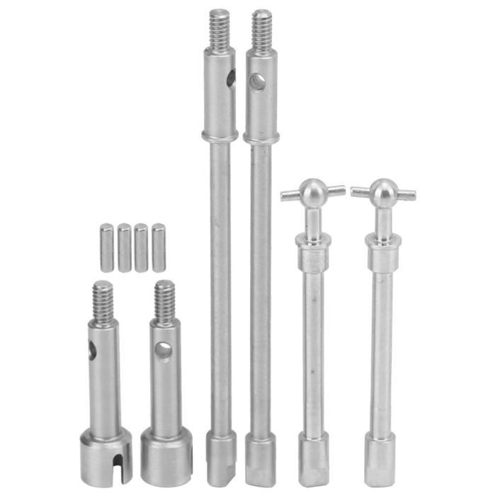 Arbre De Transmission RC En Métal – 55-70mm – Pour WPL 1/16 Camion Militaire – 2 Pièces Argent – Durable Et Précis